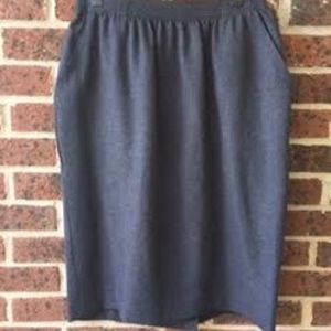 Tan Jay Grey Skirt Size 12